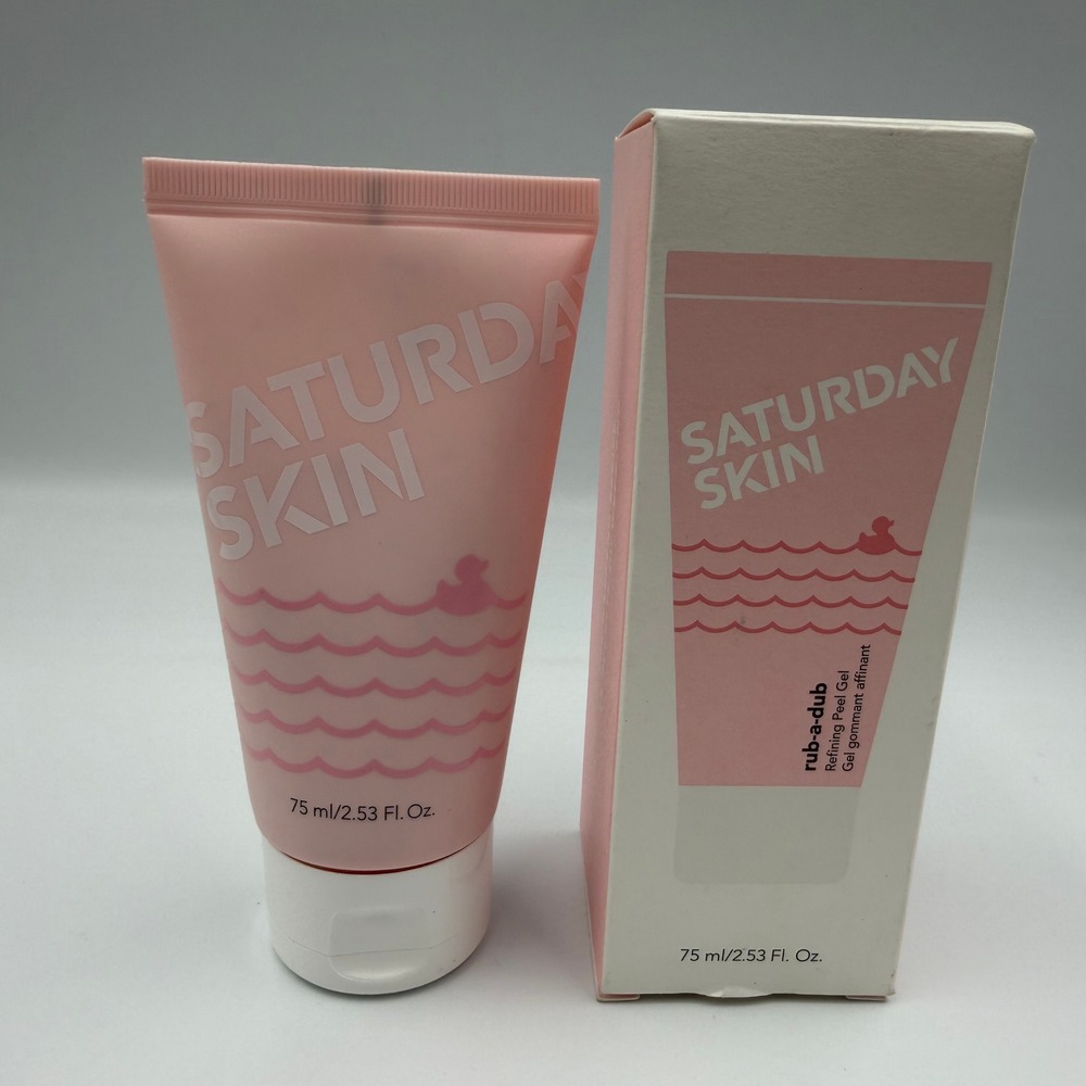 Saturday Skin Rub-A-Dub Refining Peel Gel 75ml 2.53 fl oz New in Box Exfoliator